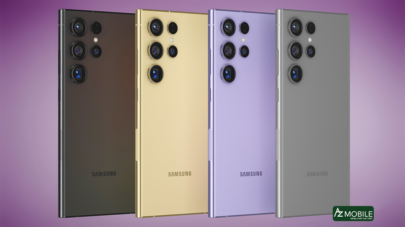 hình ảnh khung viền titan được dự đoán là sẽ xuất hiện trên Samsung Galaxy S24 Ulra kèm các màu sắc khác nhau.jpg