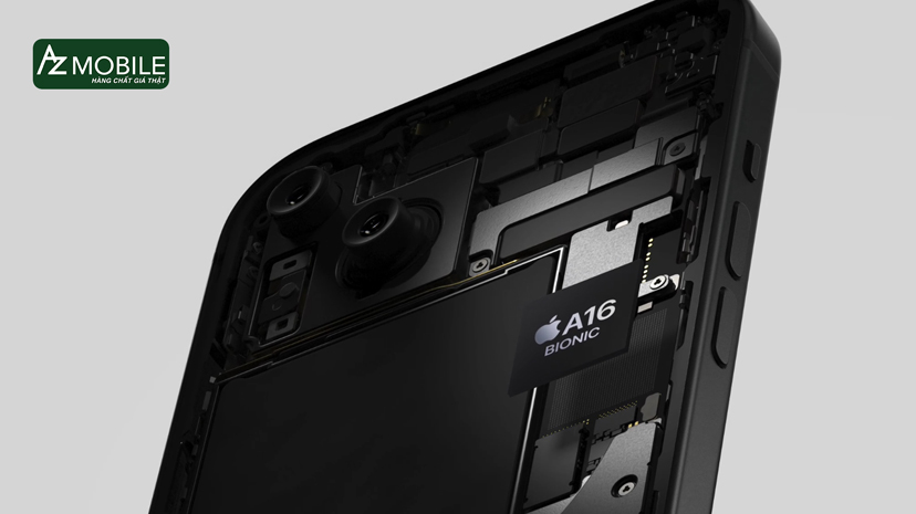 iPhone 15 sử dụng con chip A16 Bionic với khả năng xử lí tuyệt vời.jpg