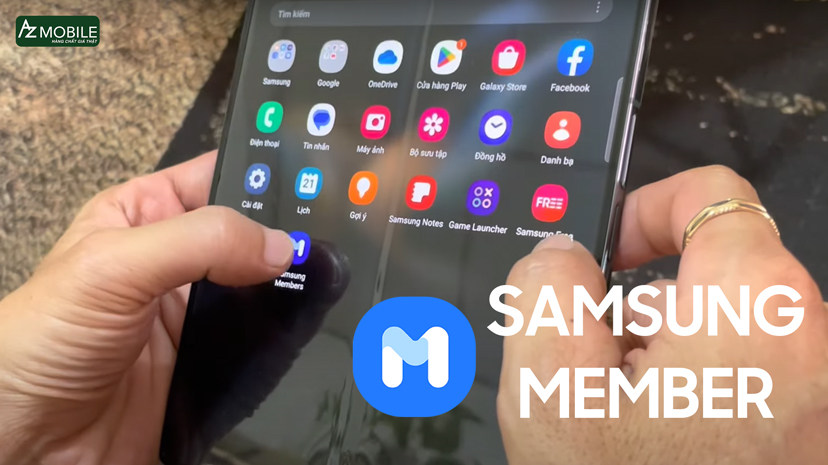 mở ứng dụng samsung member trên điện thoại.jpg