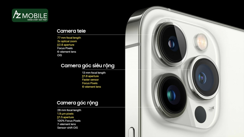 thông số kĩ thuật của camera tele iPhone 15 Pro Max