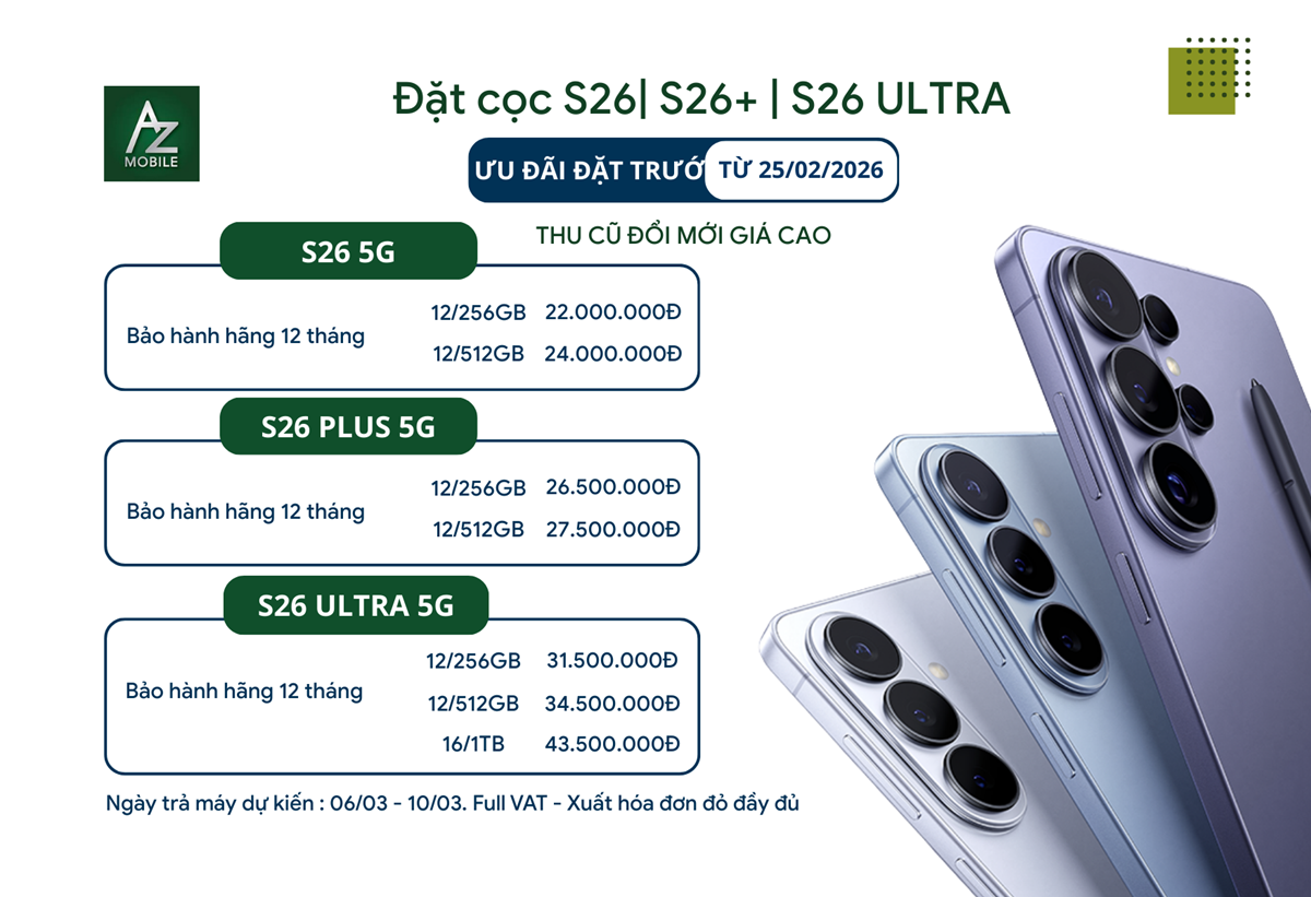 ĐẶT CỌC S26| S26+ | S26 ULTRA 