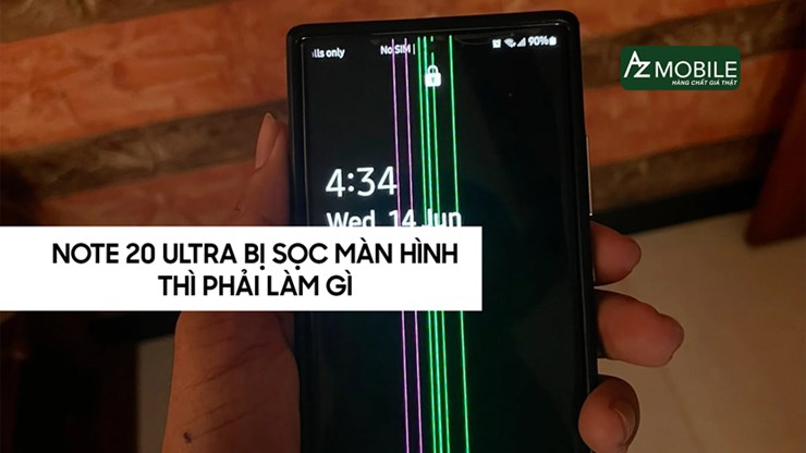 Note 20 Ultra sọc màn hình thì phải làm gì?