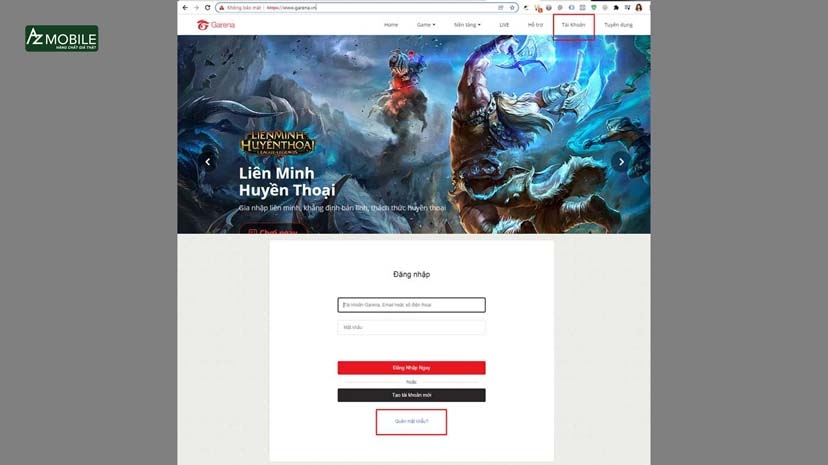Hướng dẫn chi tiết cách đổi mật khẩu Garena không cần số điện thoại bằng Email.jpg