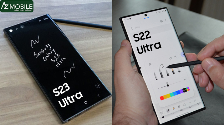 so sánh s22ultra và s23 ultra Spen